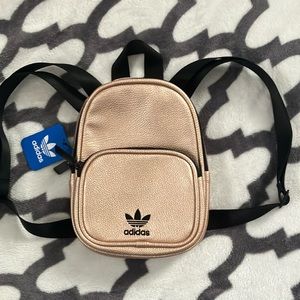 Rose Gold Adidas Mini Bookbag